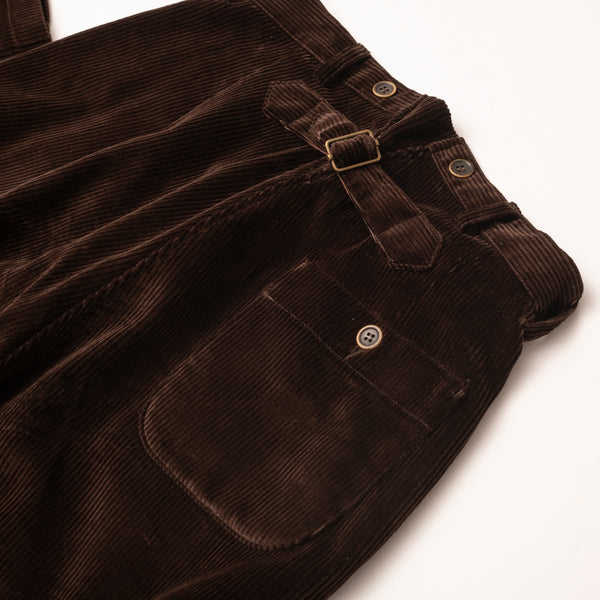 PANTALON "MANARD" VELOURS Marron