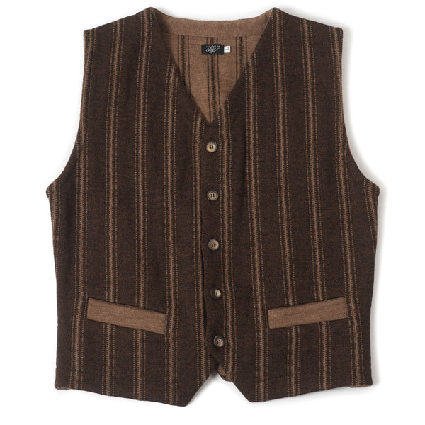 Gilet maille "SPEAKEASY" Marron