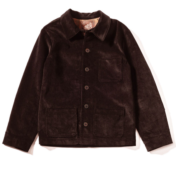 Veste "LA BESOGNE" velours marron