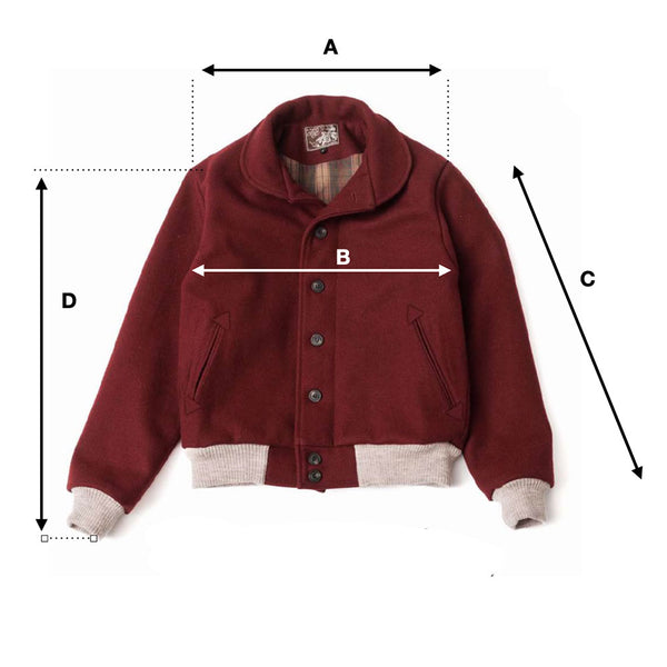 Blouson "VARSITY" burgundy